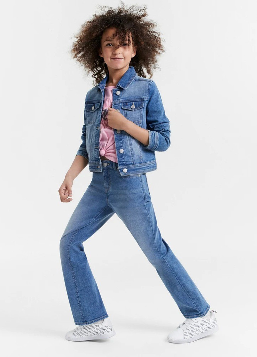 Синие демисезонные прямые джинсы Tommy Hilfiger