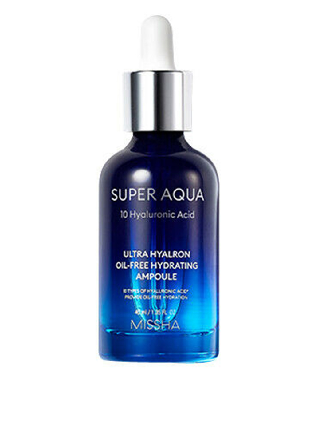 Сироватка для обличчя Super Aqua Ultra Hyalron Oil-Free Hydrating Ampoule, 40 мл MISSHA (223727807)