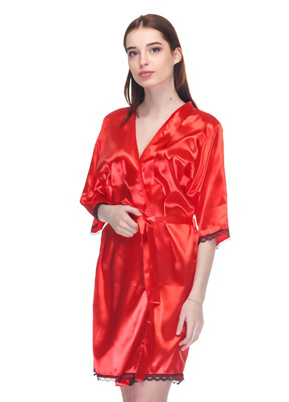 Халат женский 46-48 M-L Красный Angelo Dolce l-7 (236825846)