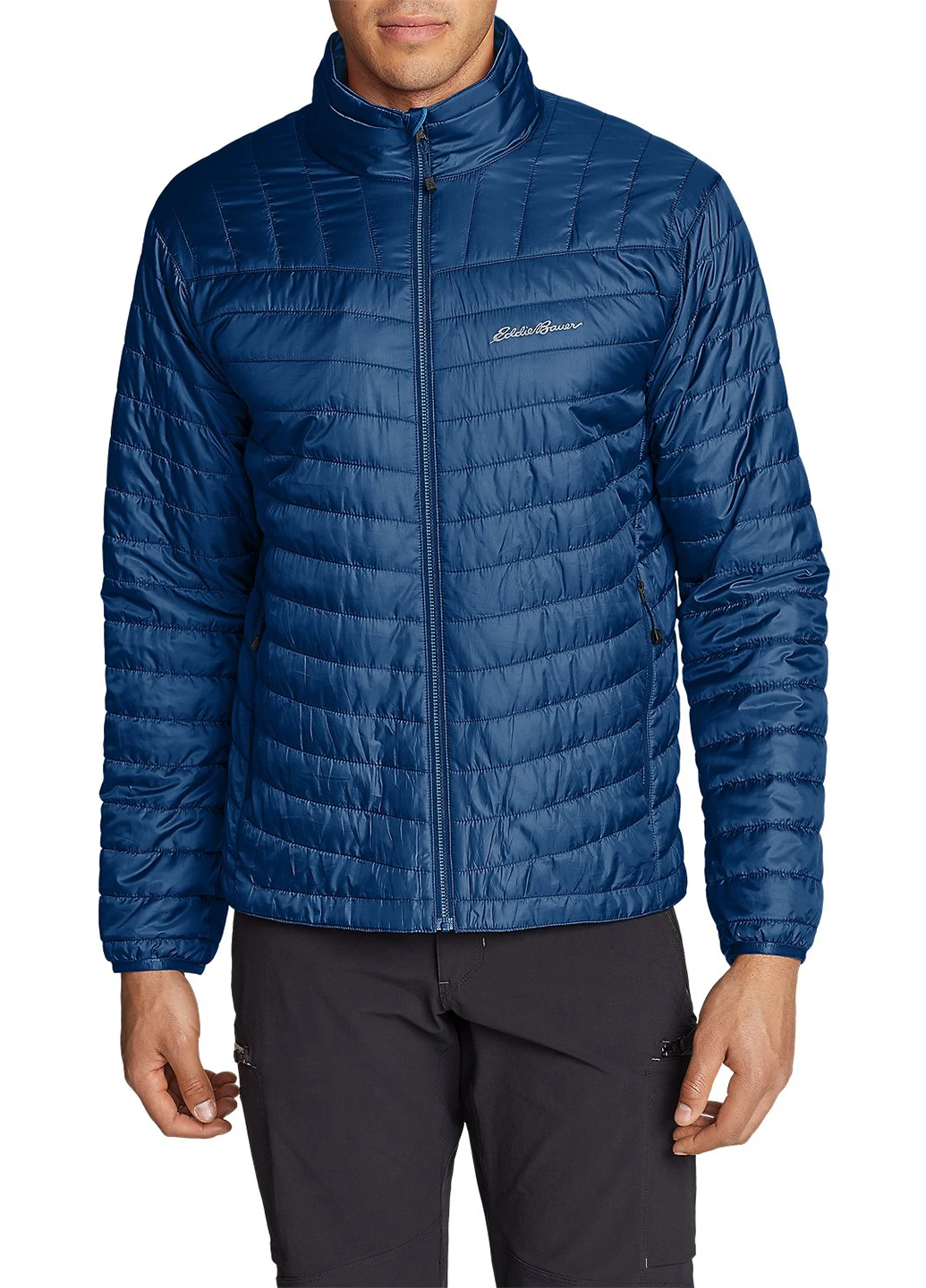 Светло-синяя зимняя куртка Eddie Bauer