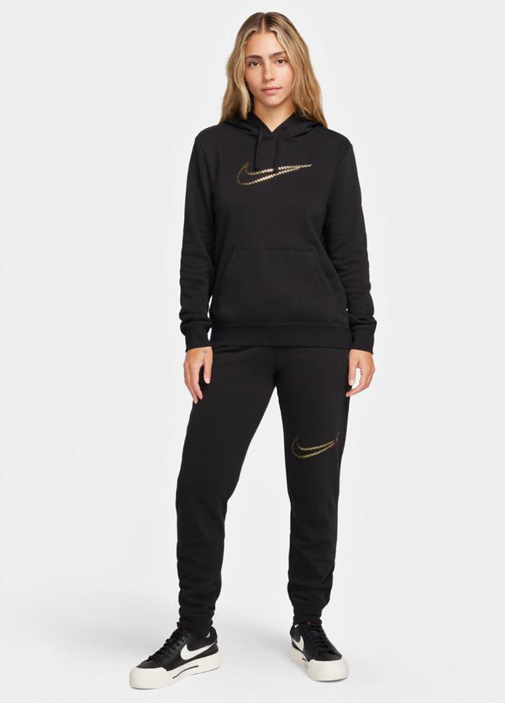 Худи FB8763-010 Nike W NSW PE CLB FLC (319358953)