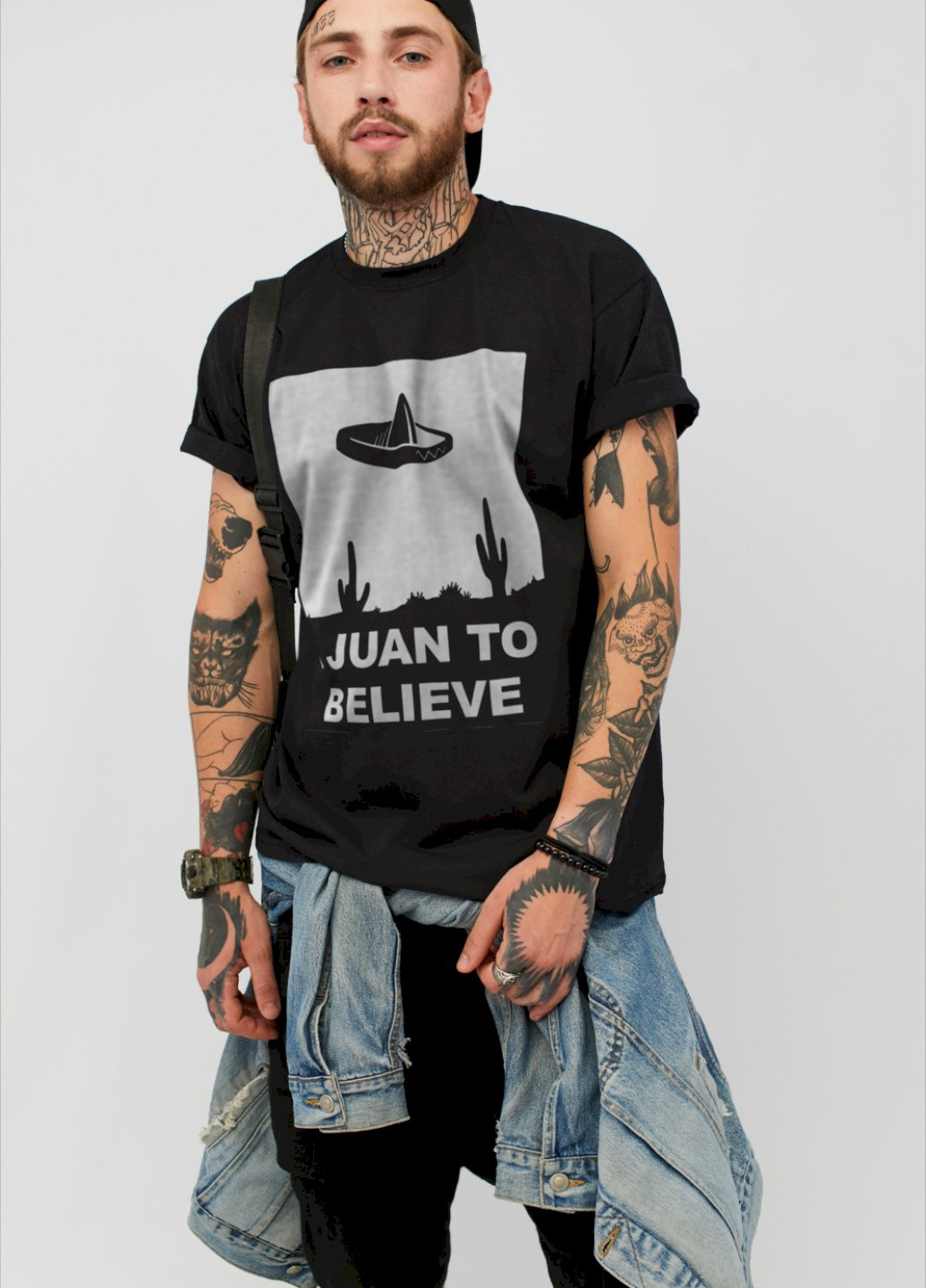 Чорна футболка чоловіча YAPPI