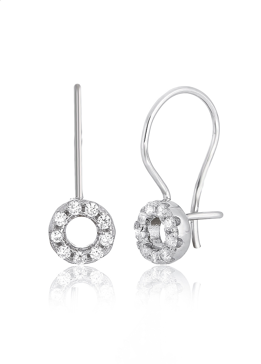 Серебряные серьги с фианитами с2ф/198 Silvex925 (201168936)