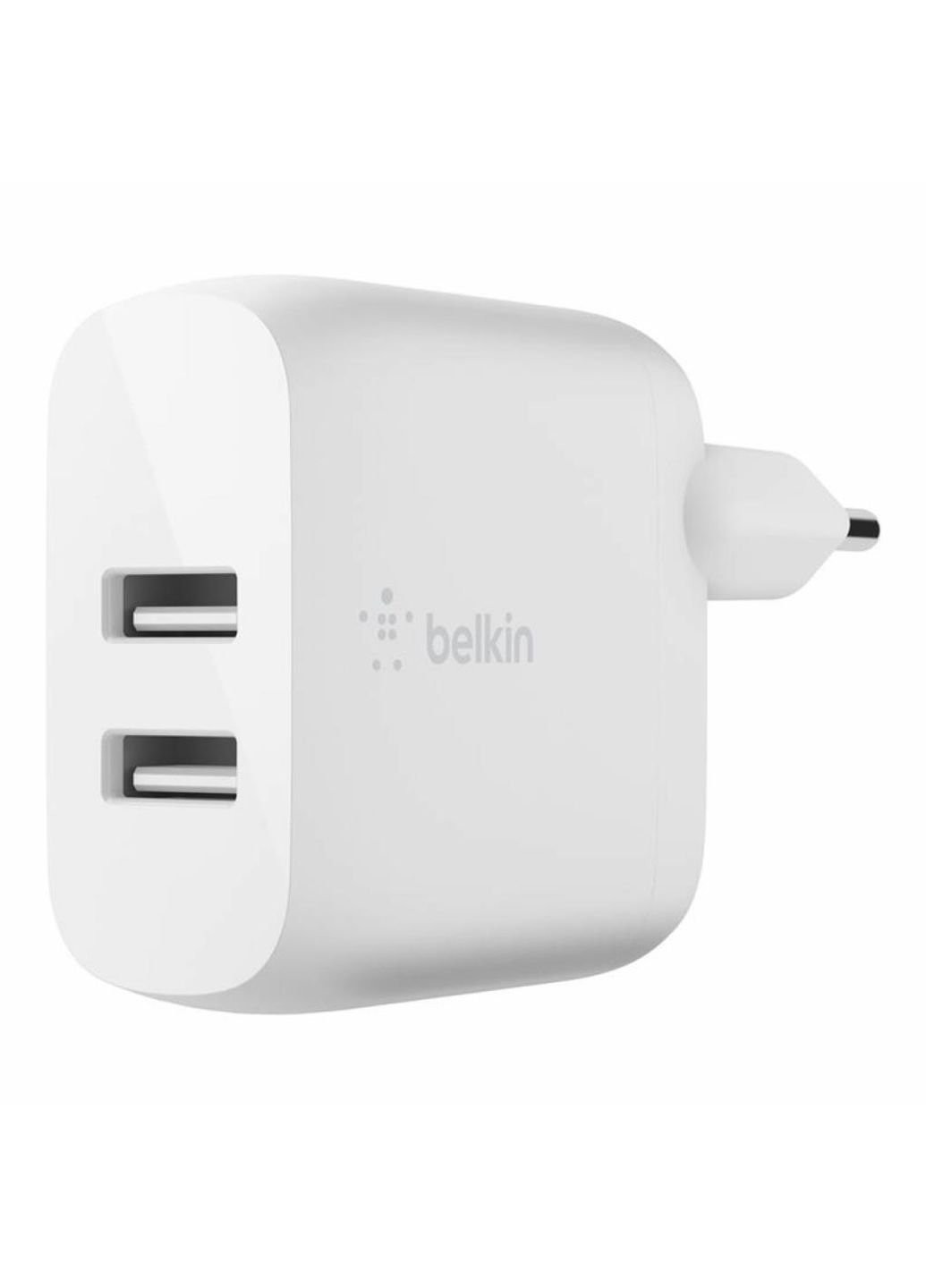 Зарядний пристрій (WCB002VFWH) Belkin Home Charger (24W) DUAL USB 2.4A, white (253507174)