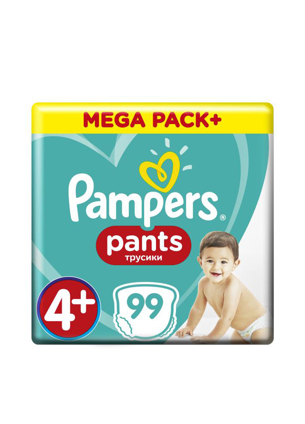 Подгузники-трусики Pants 4+ (9-15 кг), (99 шт.) Pampers (130948308)