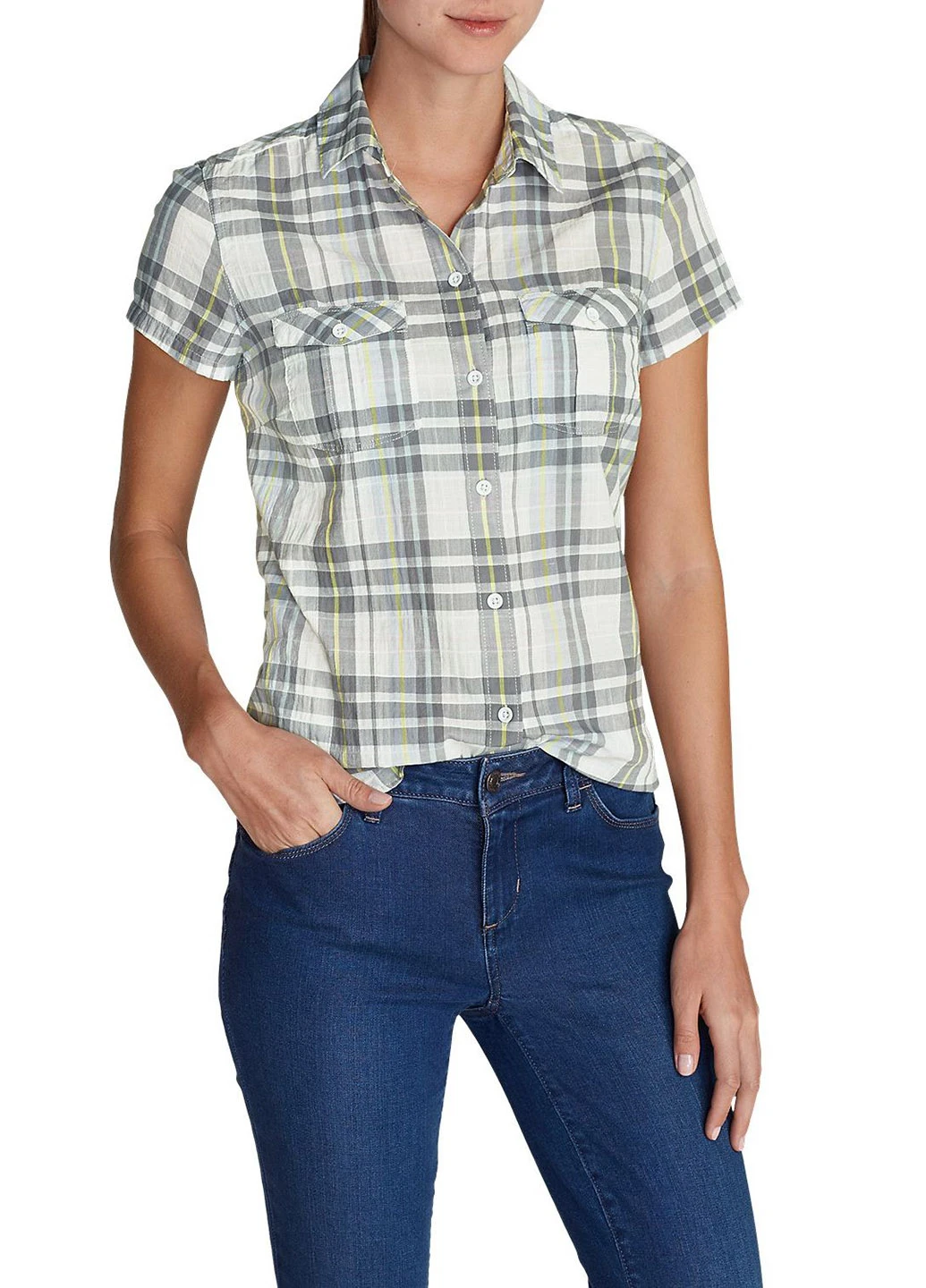 Белая блуза Eddie Bauer