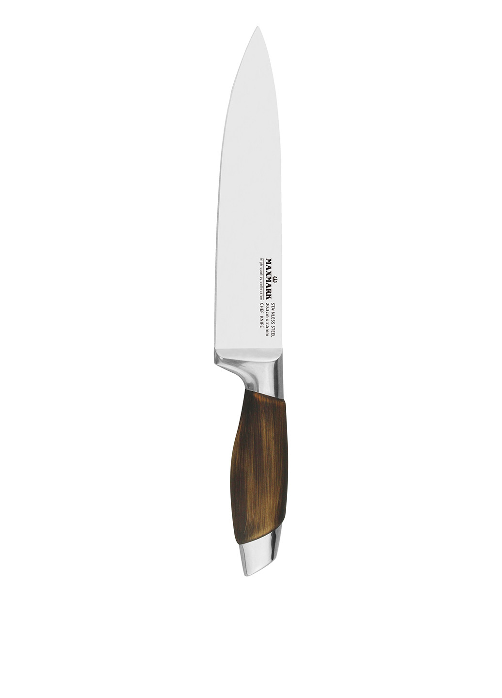 Нож, 20,3 см Maxmark надпись коричневый