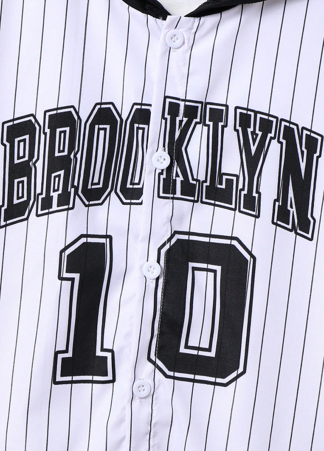 Белая кэжуал рубашка в полоску SHEIN