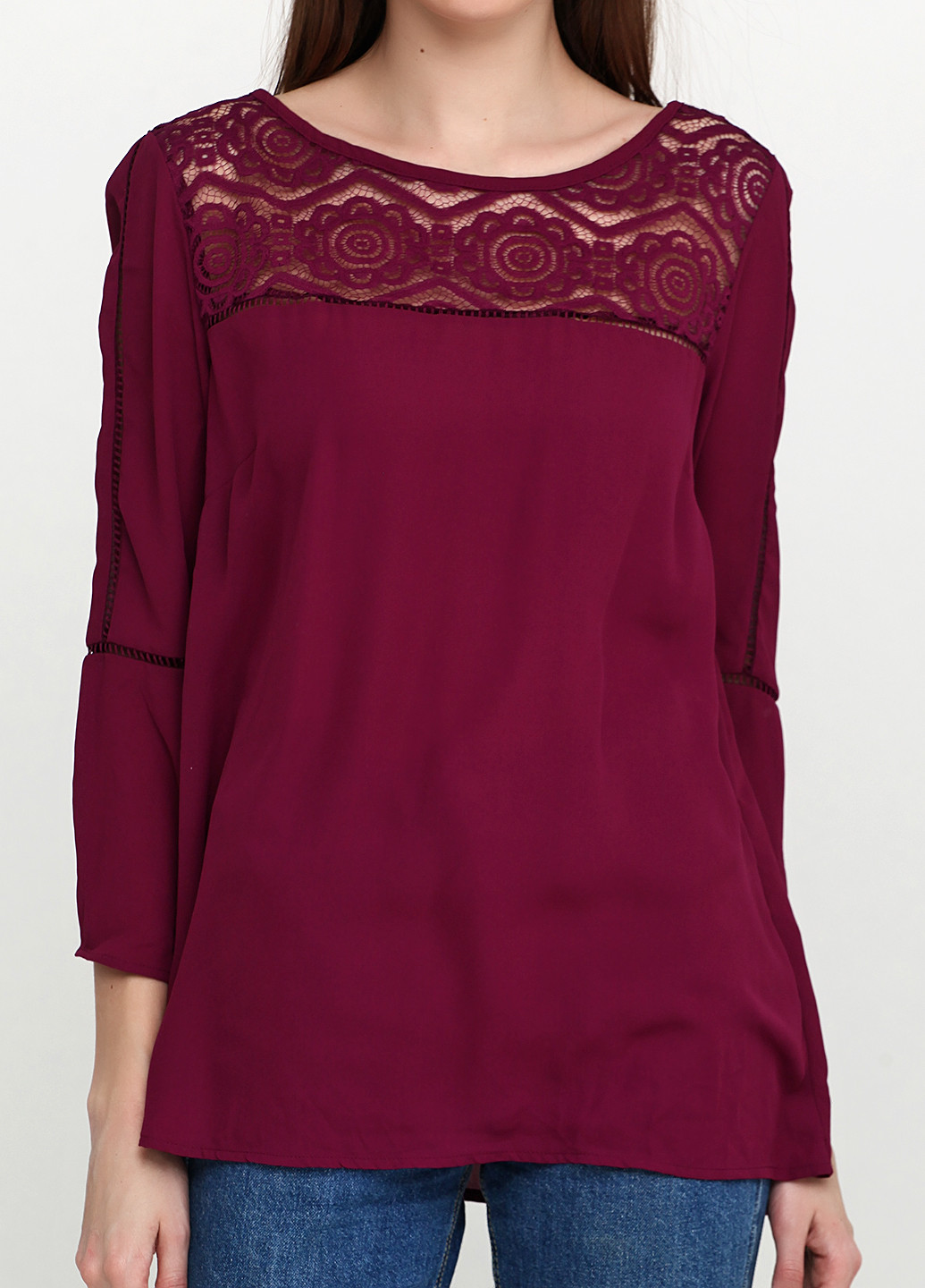 Пурпурная демисезонная блуза Signature Collection