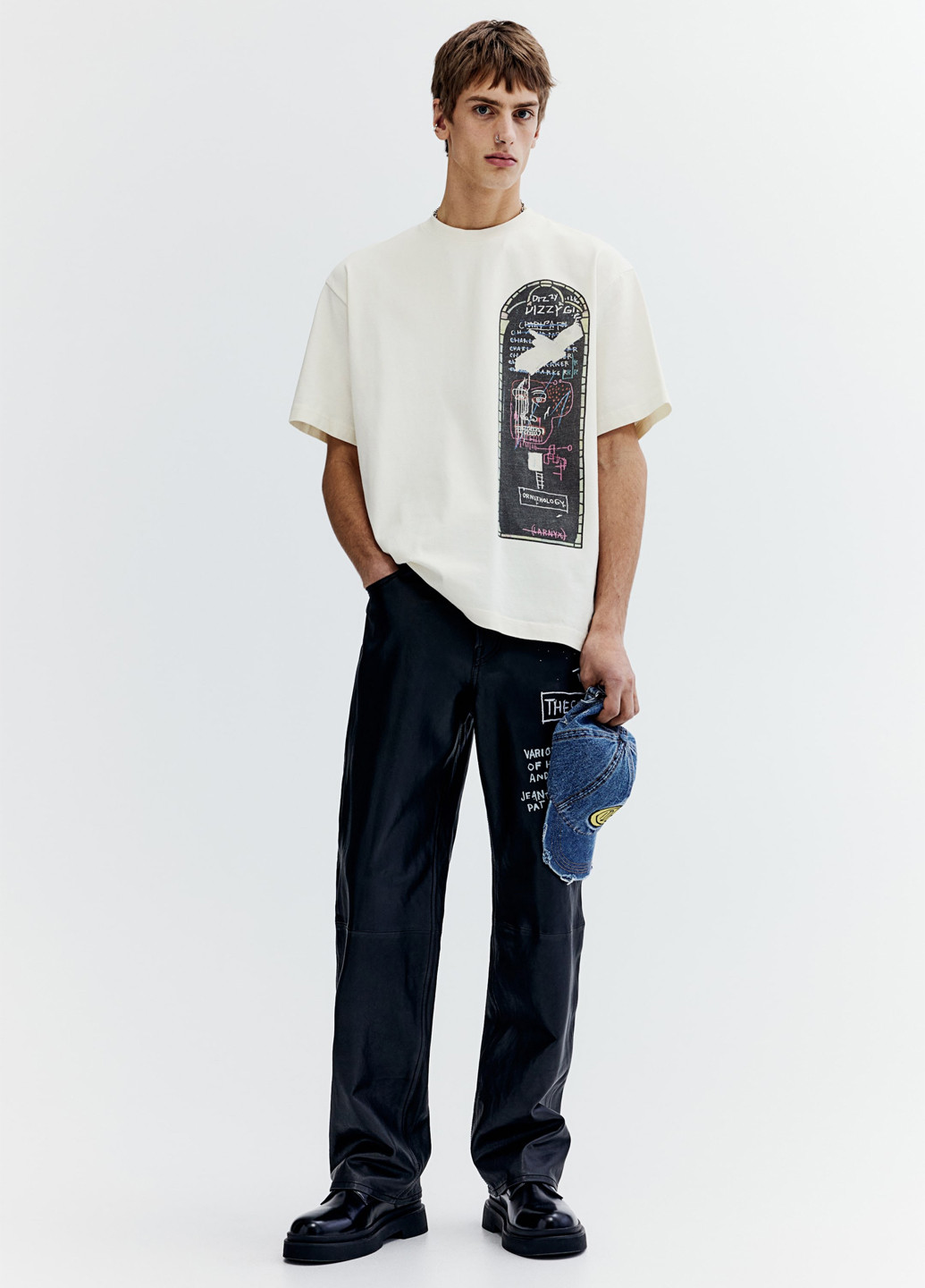 Кремовая футболка H&M