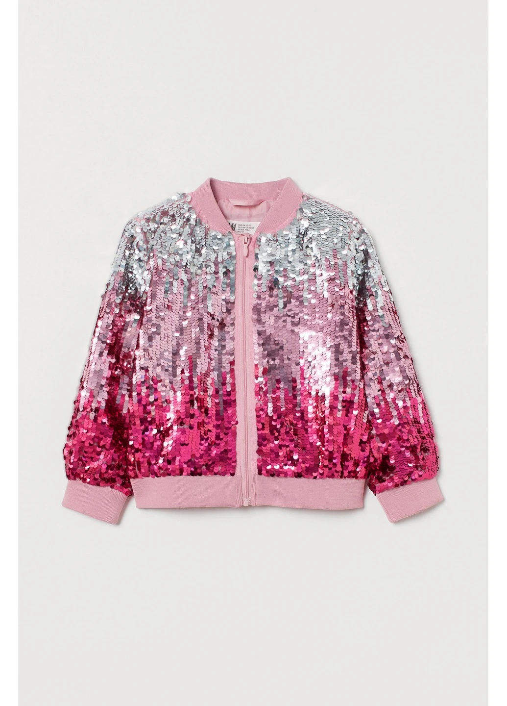 Розовая демисезонная бомбер H&M