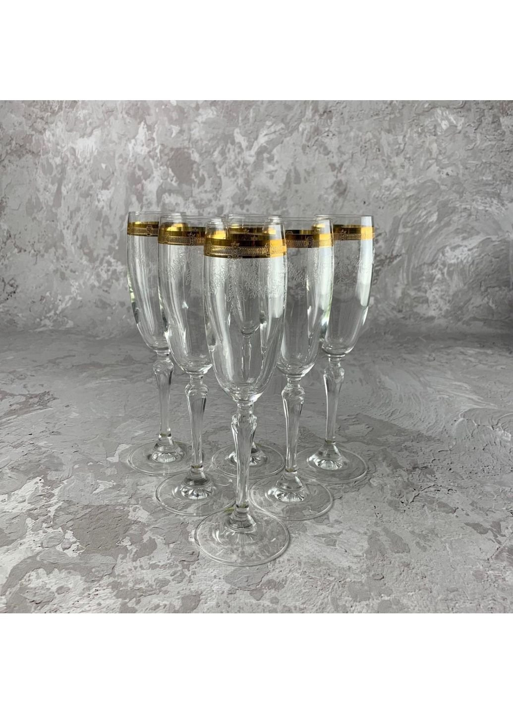 Набор бокалов для шампанского Lucia 2227/14143/88/160 160 мл 6 шт Rona (253583217)