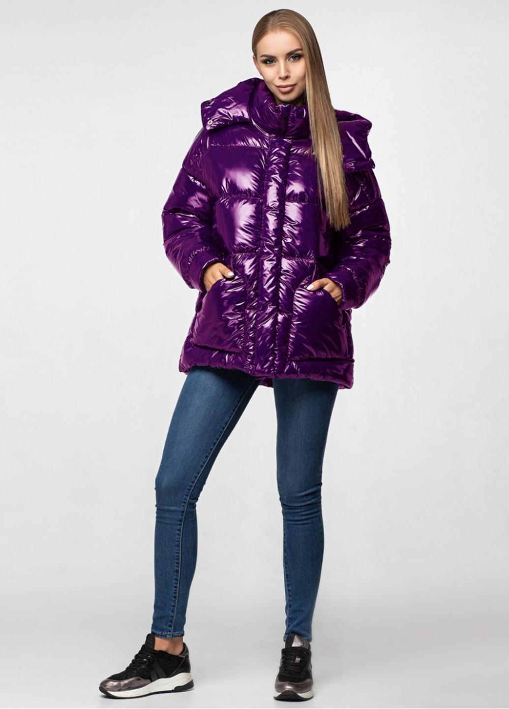 Фиолетовая зимняя куртка KTL&Kattaleya