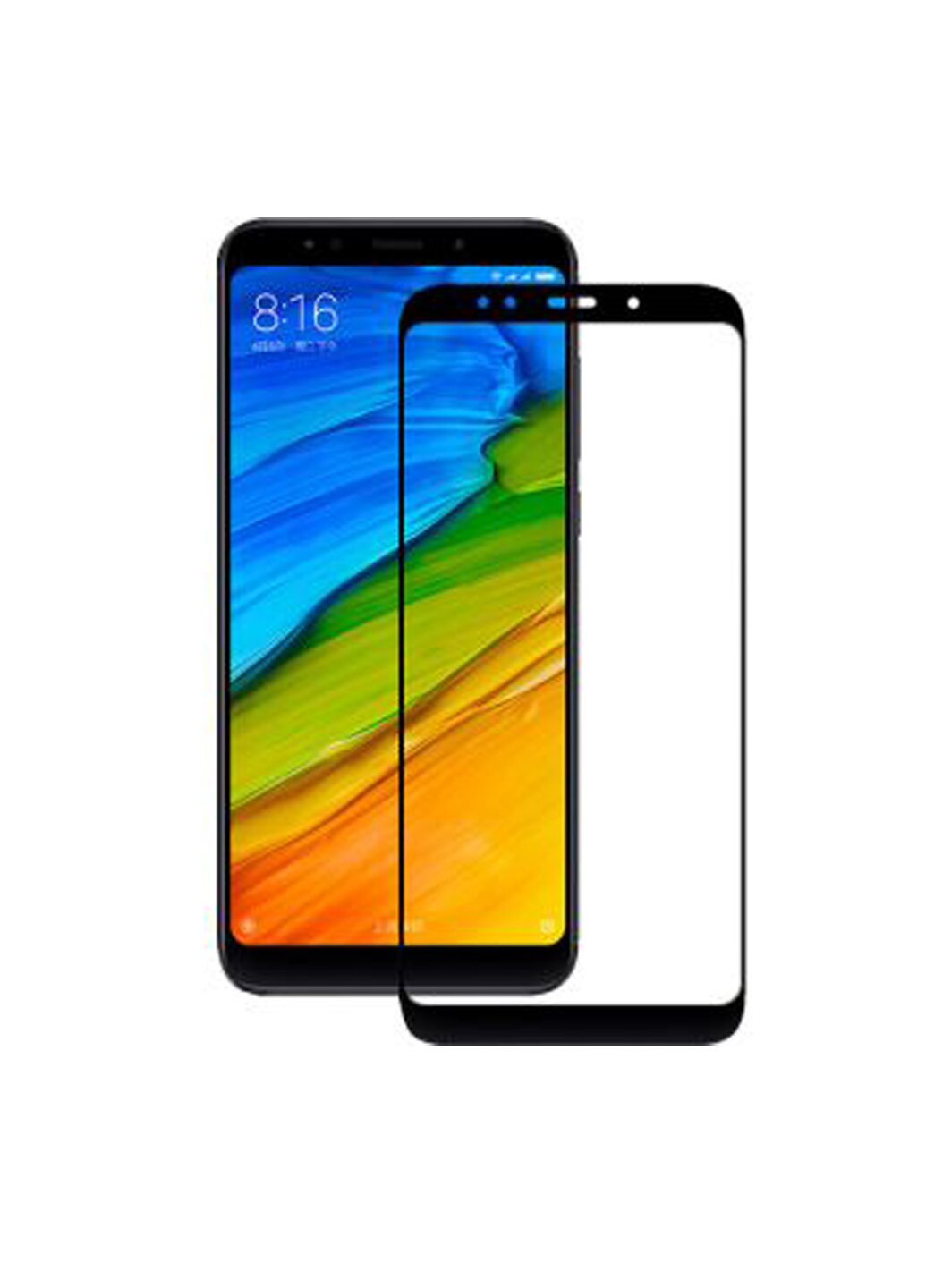 Защитное стекло 3D для Xiaomi Redmi 5(black) CAA (242228785)