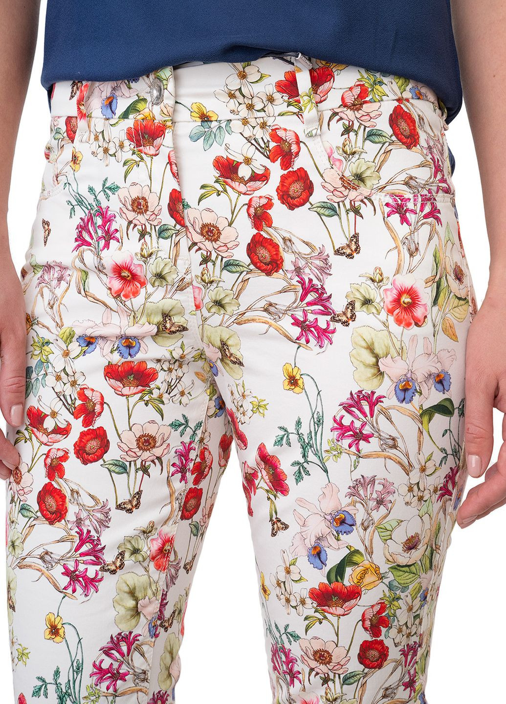 Комбинированные летние брюки Gardeur
