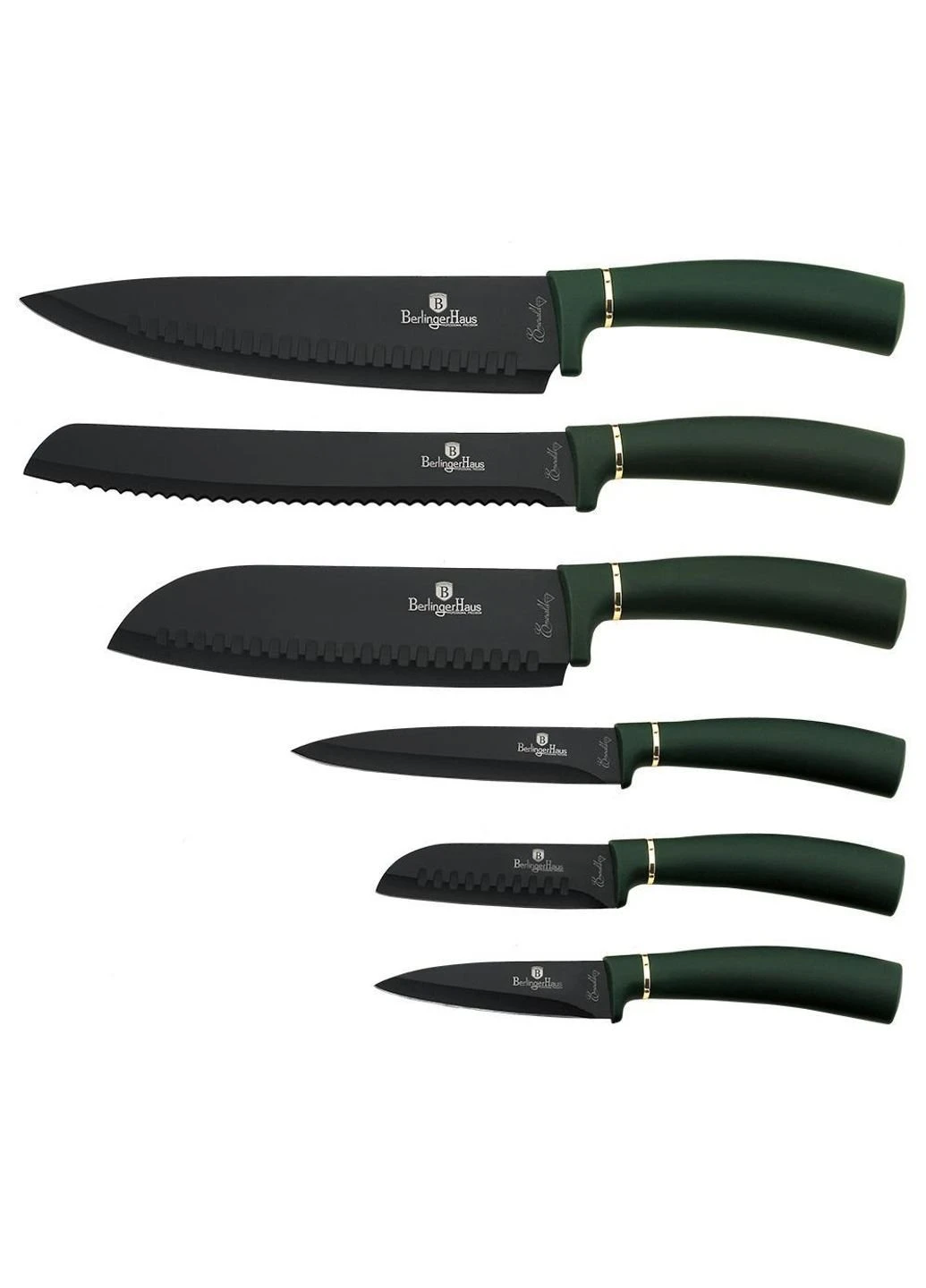 Набор ножей Emerald Collection BH-2511 6 предметов Berlinger Haus комбинированные,