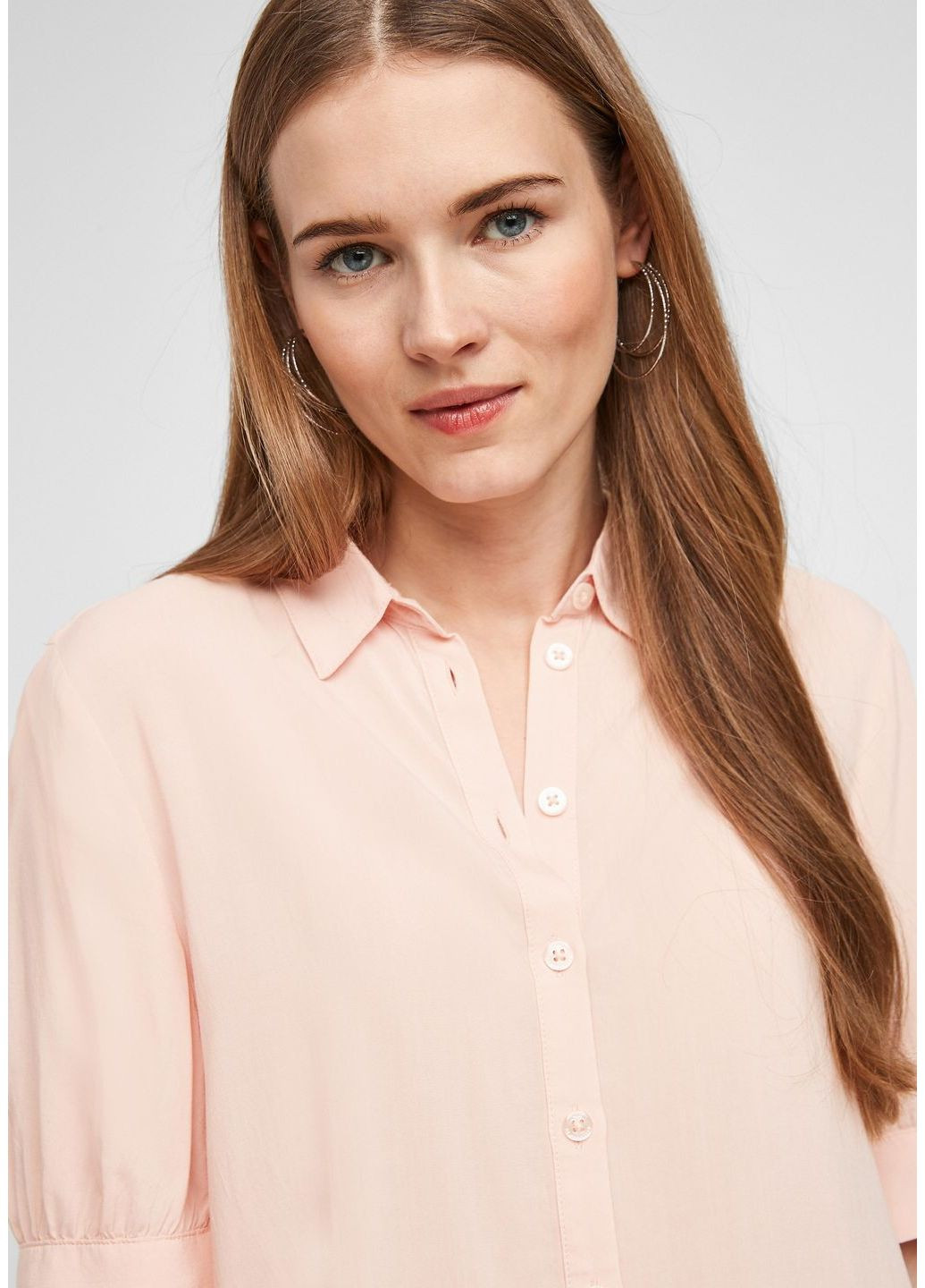 Розовая летняя блуза S.Oliver