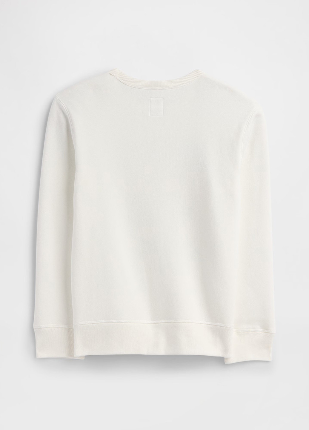 Gap свитшот логотип молочный кэжуал хлопок, двунитка с начесом