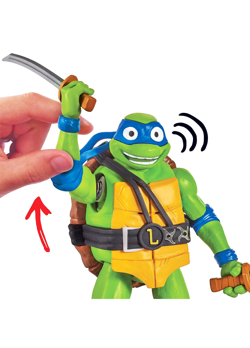 Игровая фигурка серии «Черепашки-Ниндзя MOVIE III» Леонардо (звук) TMNT (275269398)