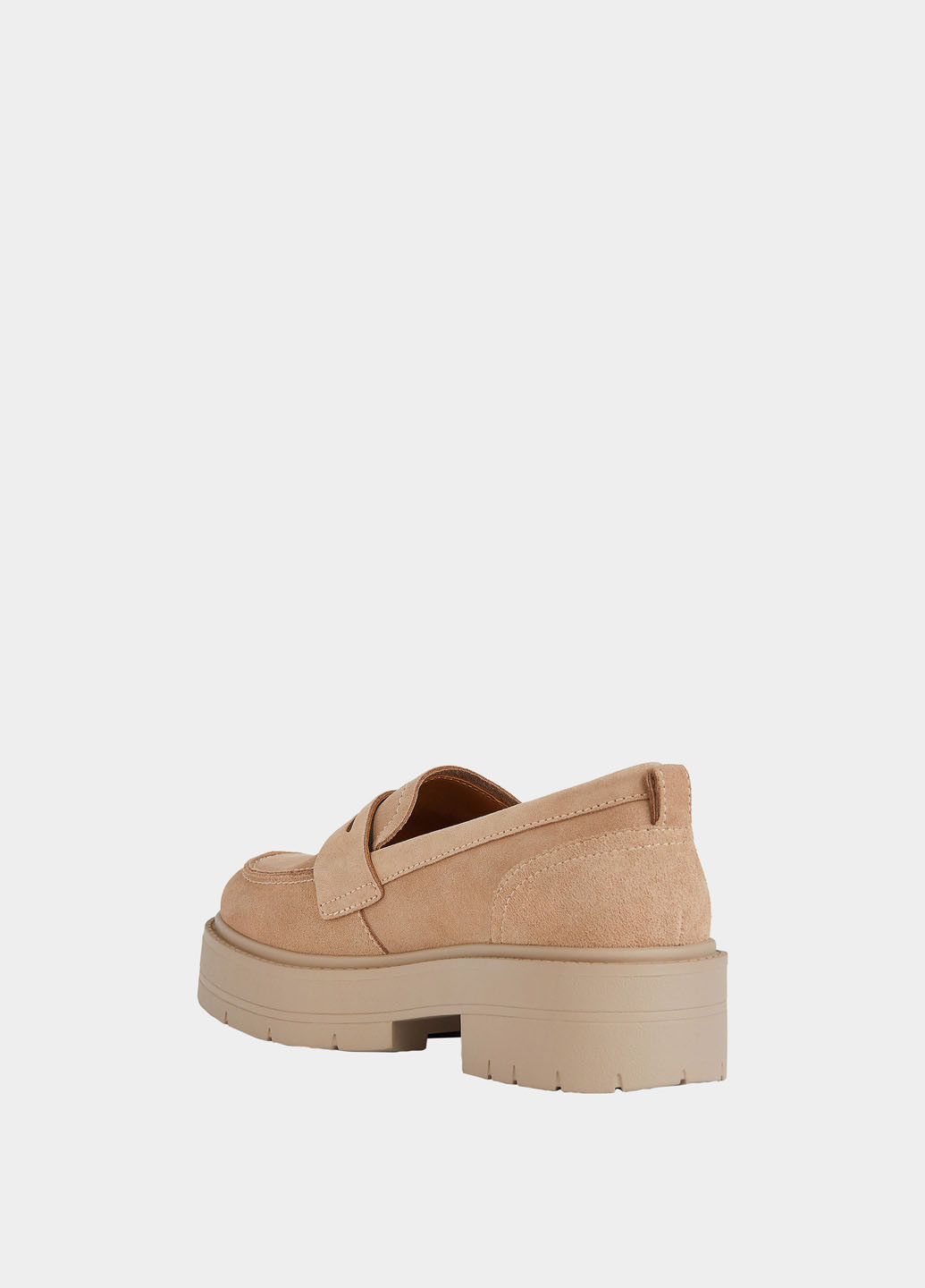 Geox Туфлі лофери бежевий з натуральна замша, італія — літо (330361407)