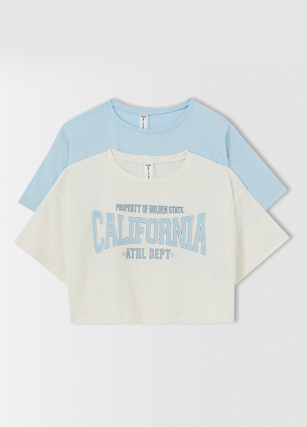 Голубая летняя футболка (2 шт.) DeFacto