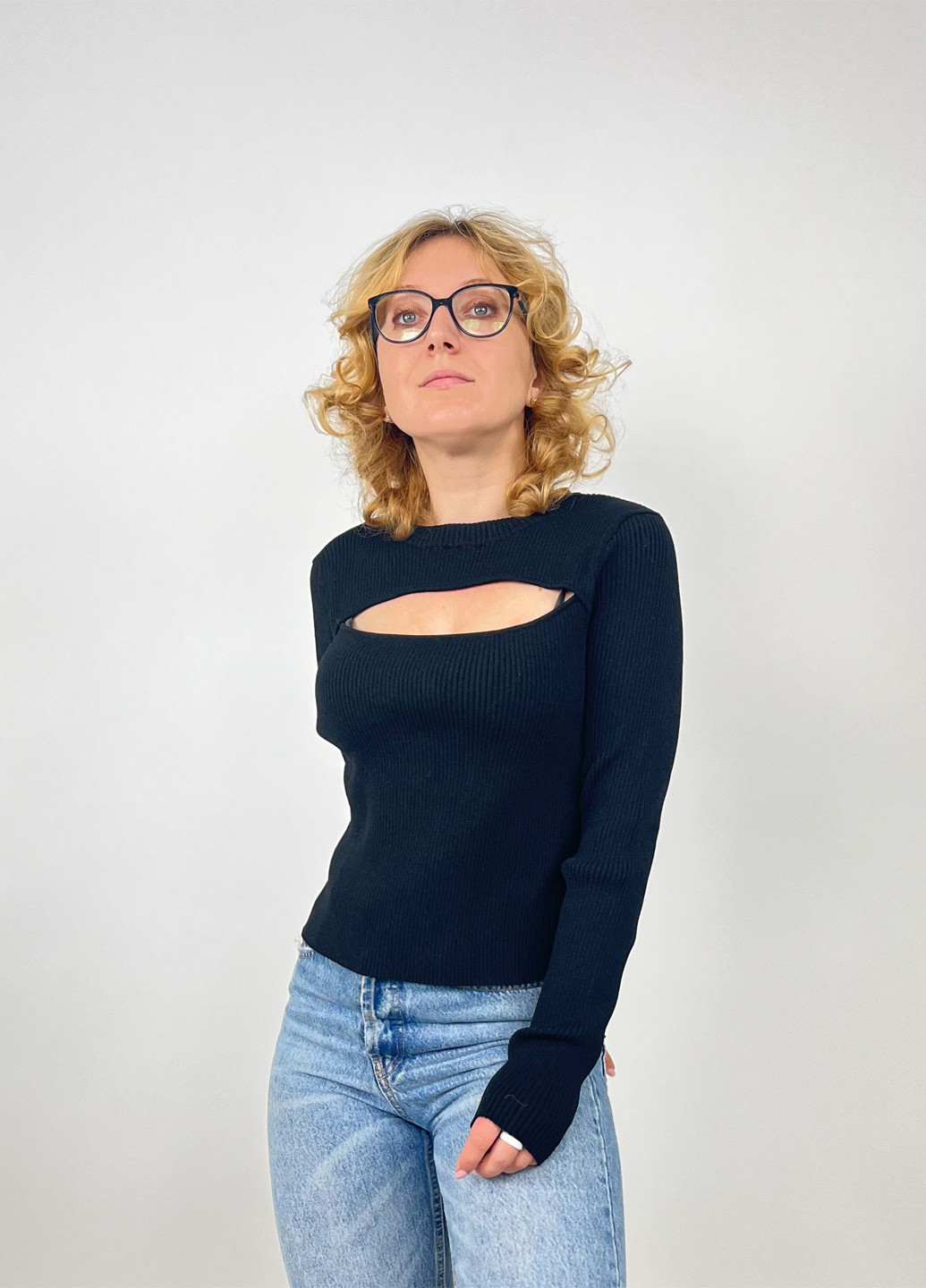 Чорний демісезонний джемпер джемпер Monki