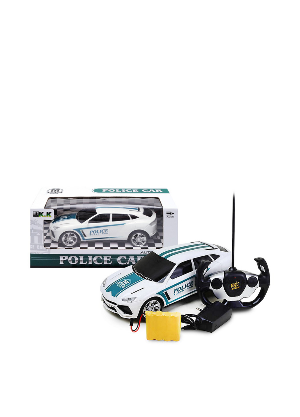 Машинка на радіоуправлінні "Поліція", 33,2х15,8х7 см YG Toys (190457473)