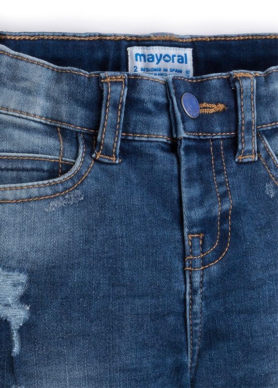 Светло-синие демисезонные мешковатые джинсы для мальчика Mayoral