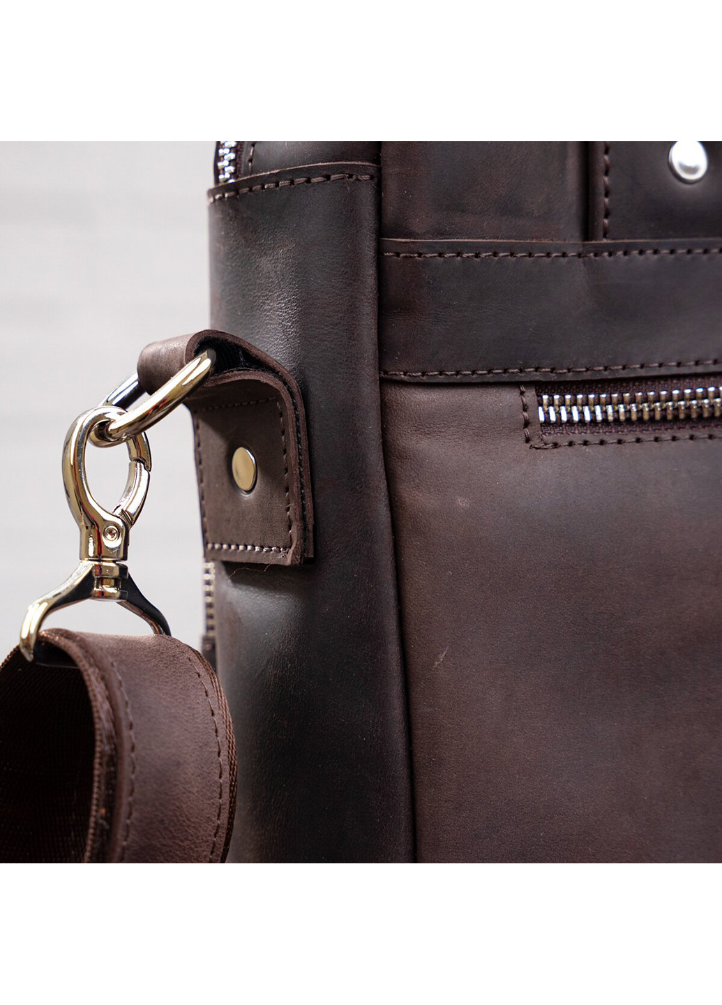 Мужская кожаная сумка 25х33х7 см Shvigel (252129667)