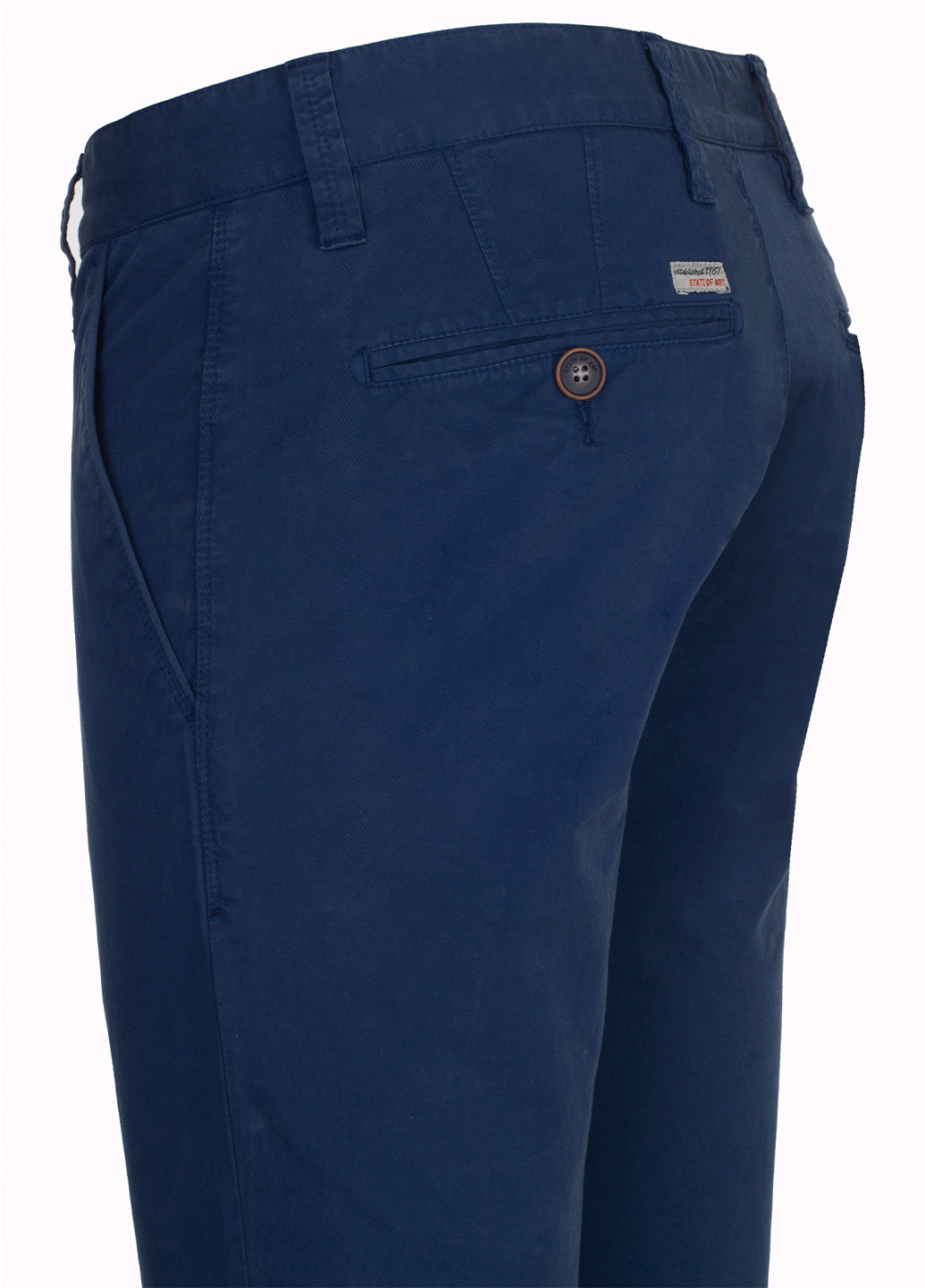 Синие кэжуал демисезонные классические, прямые, зауженные, чиносы брюки State of Art