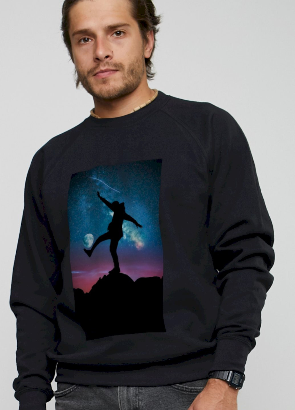 Черный свитшот мужской YAPPI (198688943)