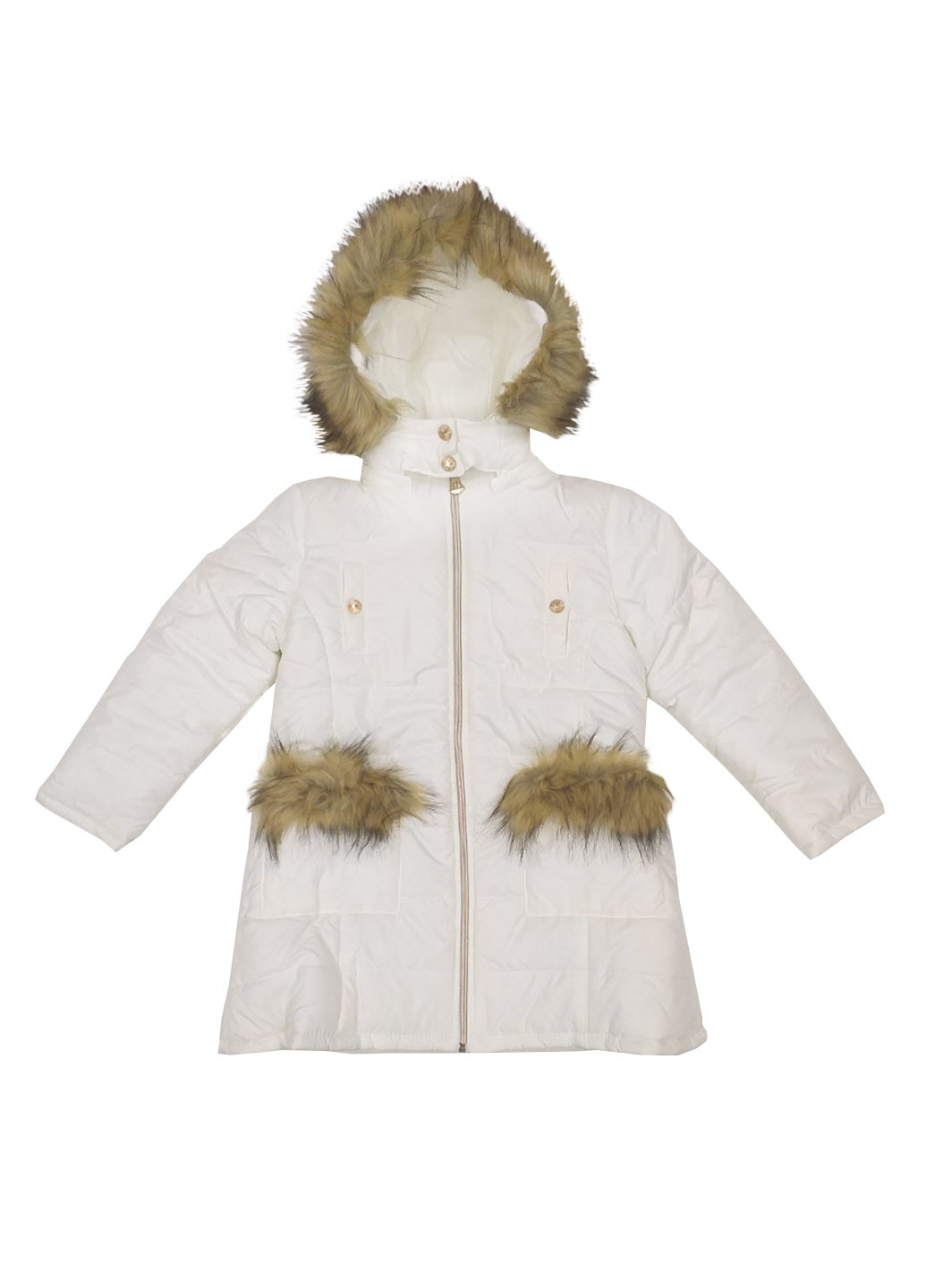 Молочная зимняя куртка Деньчик