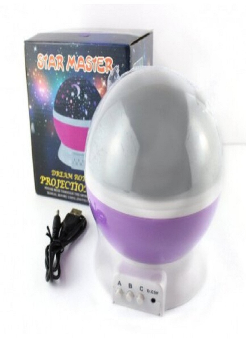 Нічний проектор «Зоряне небо» Star Master, UNI із пластику фіолетовий No Brand (253934602)