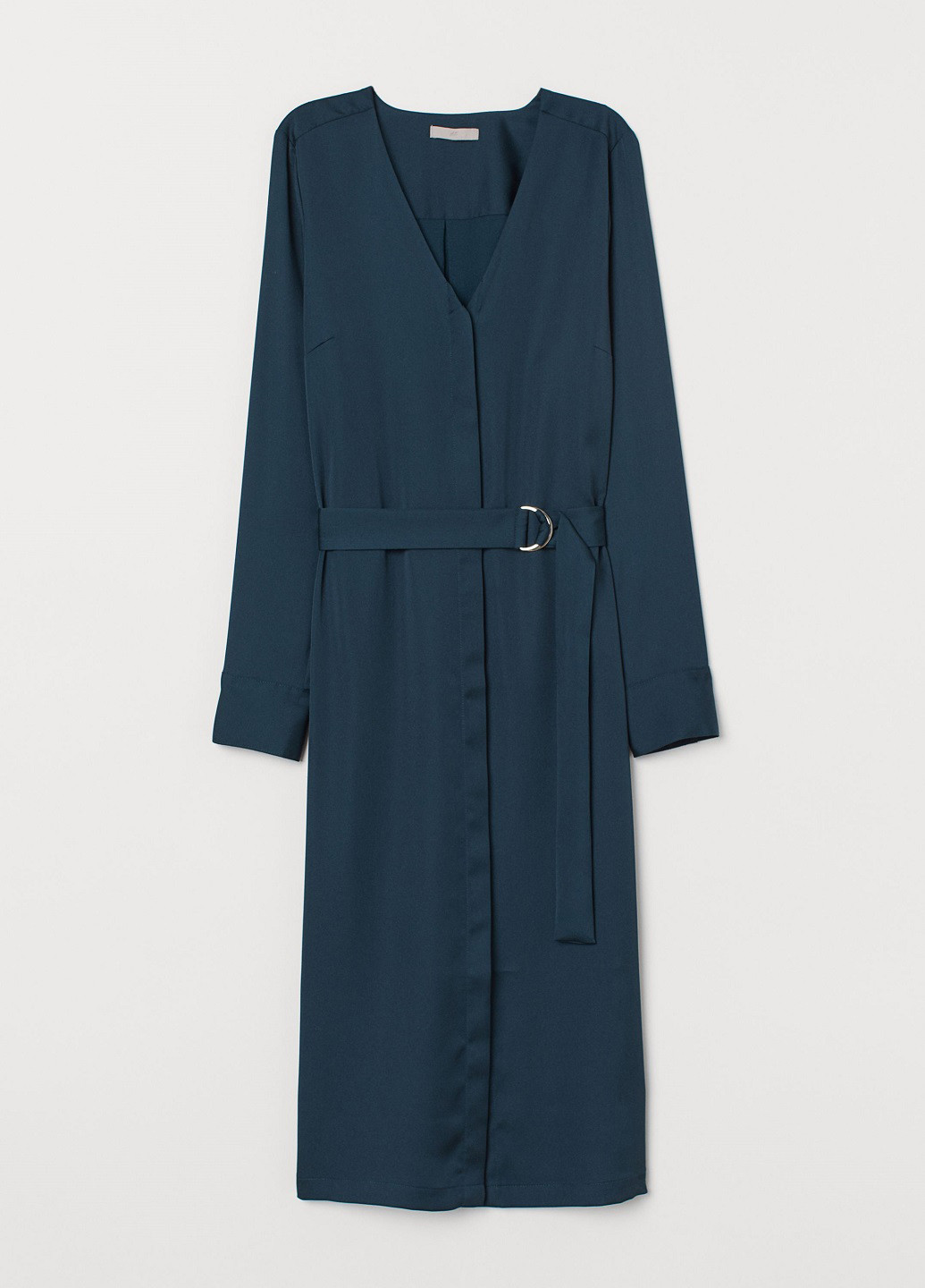 Темно-бірюзова кежуал сукня H&M однотонна