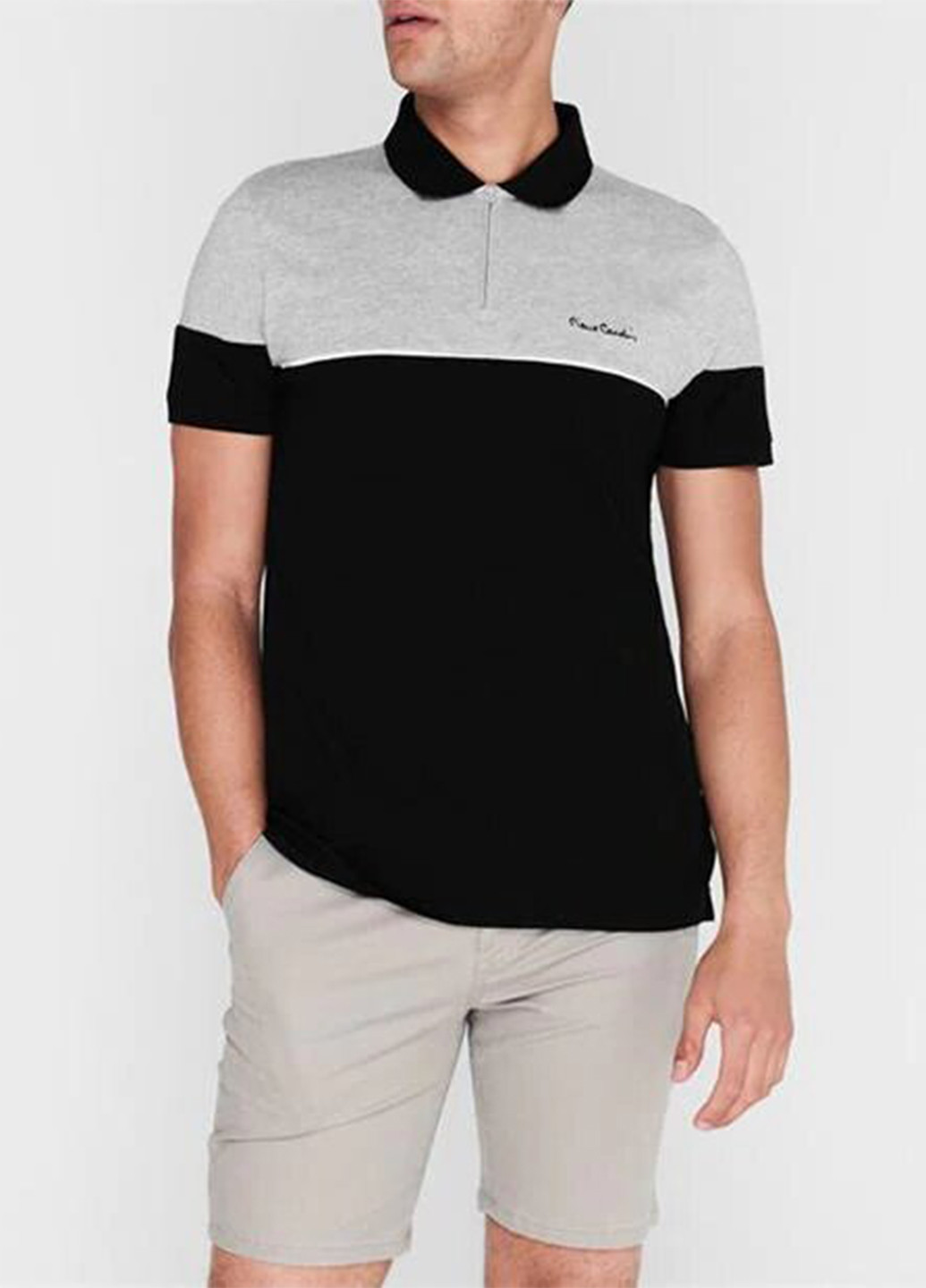 Цветная футболка-поло для мужчин Pierre Cardin с логотипом