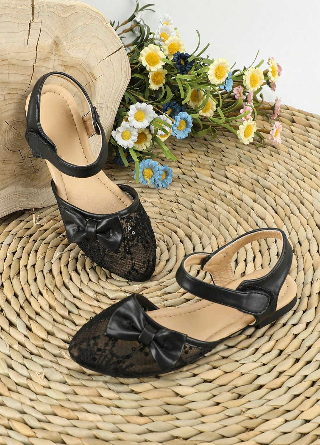 Туфли SHEIN с бантом, с пайетками (323464860)