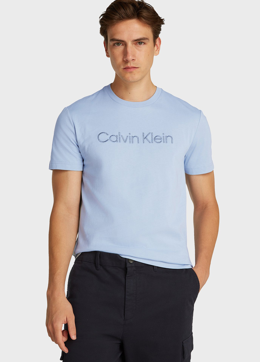 Голубая футболка Calvin Klein