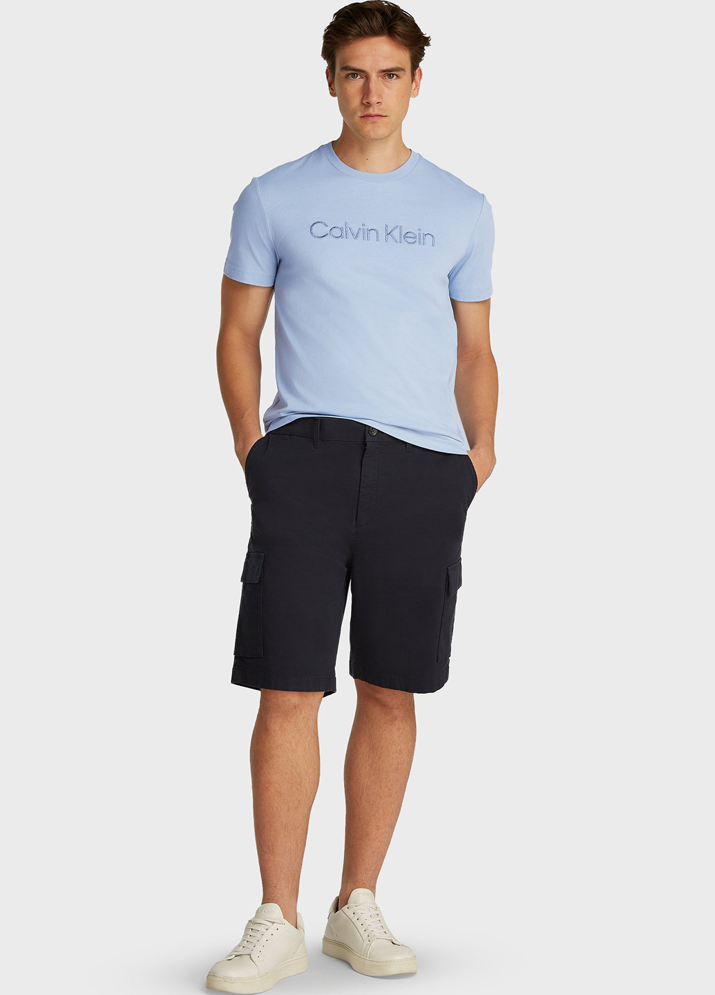 Голубая футболка Calvin Klein