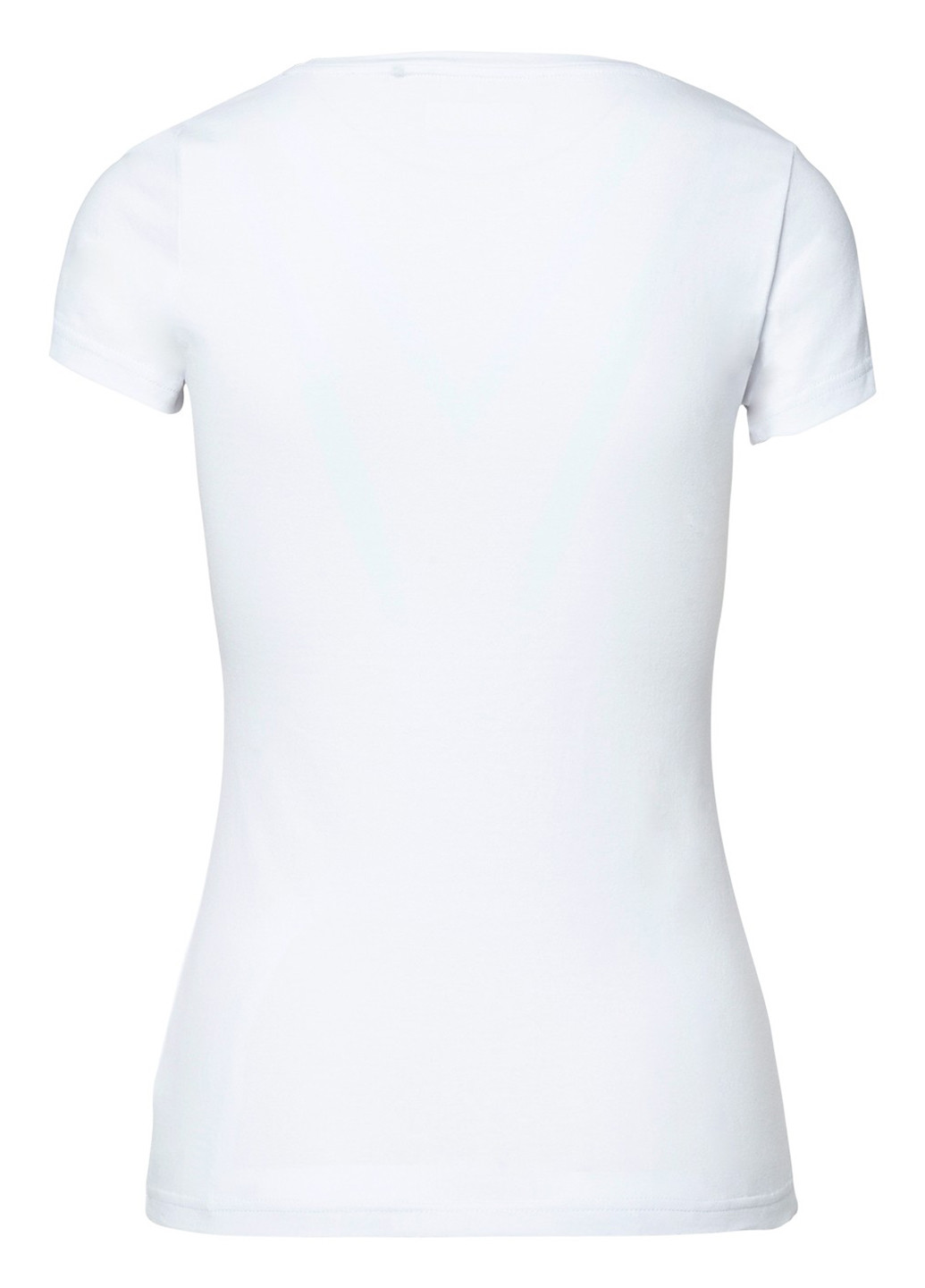 Белая летняя футболка Audimas