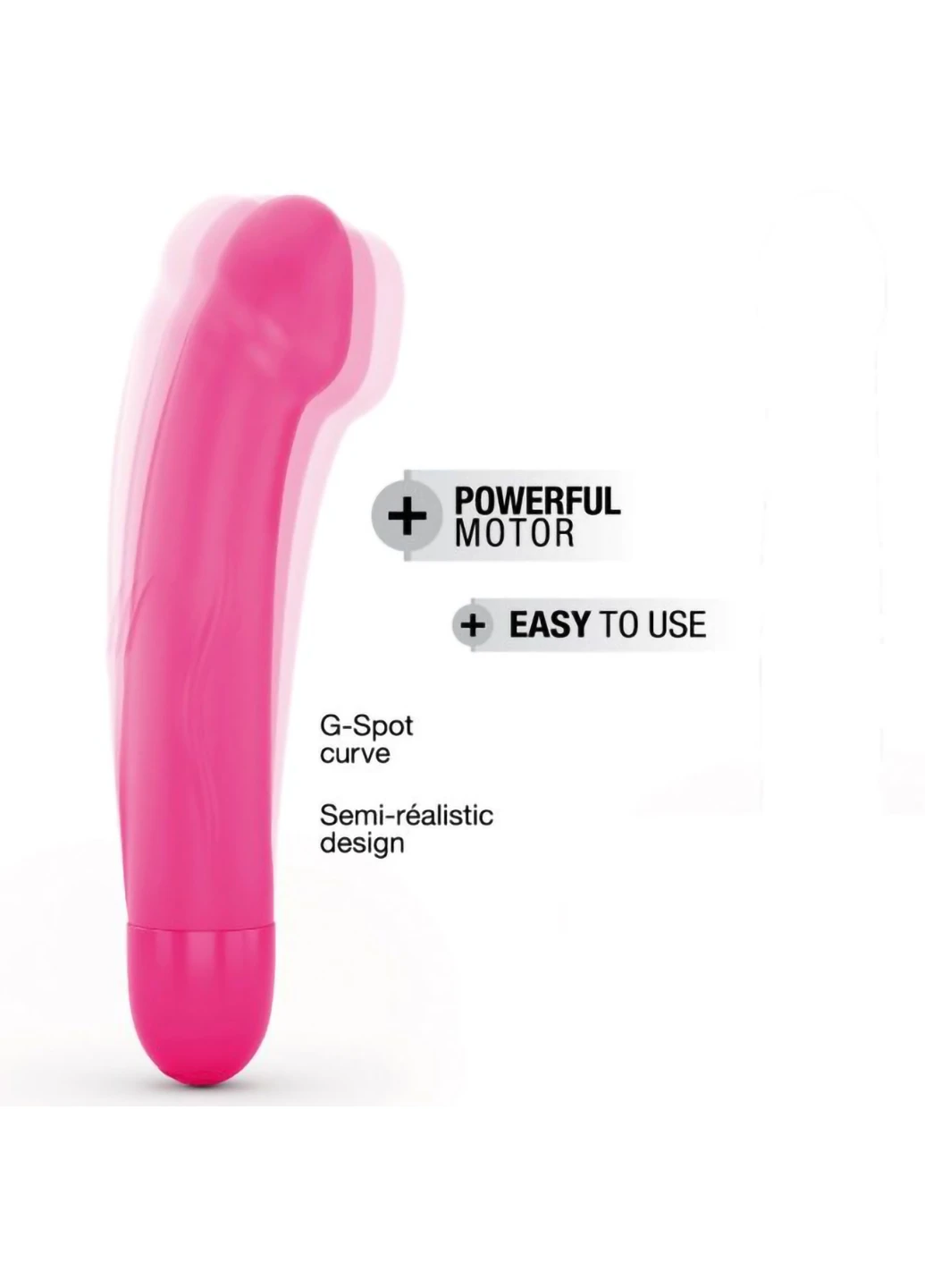 Вібратор Real Vibration M Magenta 2.0, діам 3,7см, що перезаряджається, для точки G Dorcel (254150867)