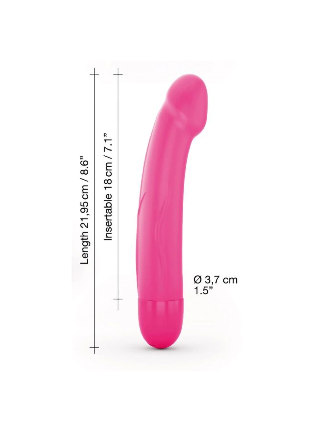 Вібратор Real Vibration M Magenta 2.0, діам 3,7см, що перезаряджається, для точки G Dorcel (254150867)