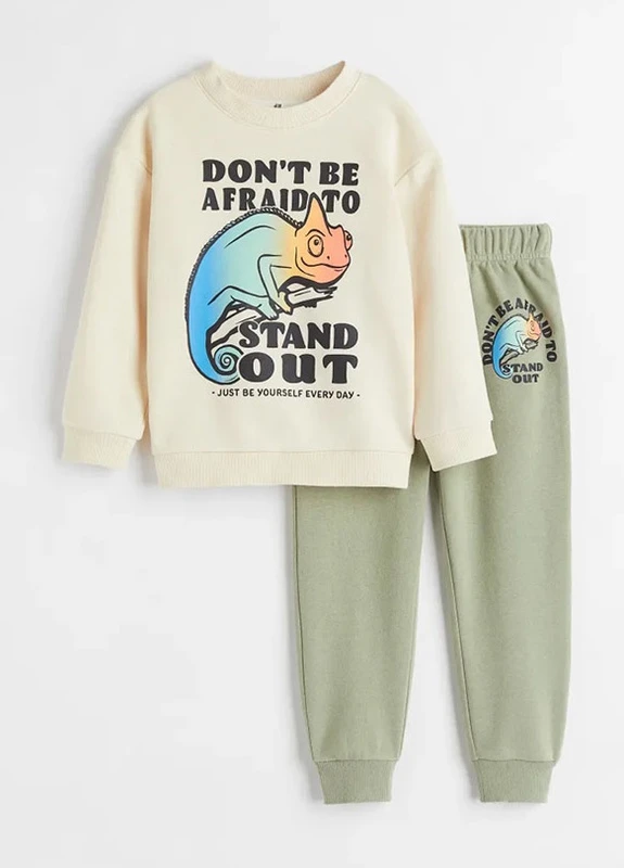 Бежевый комплект двойка для мальчика H&M