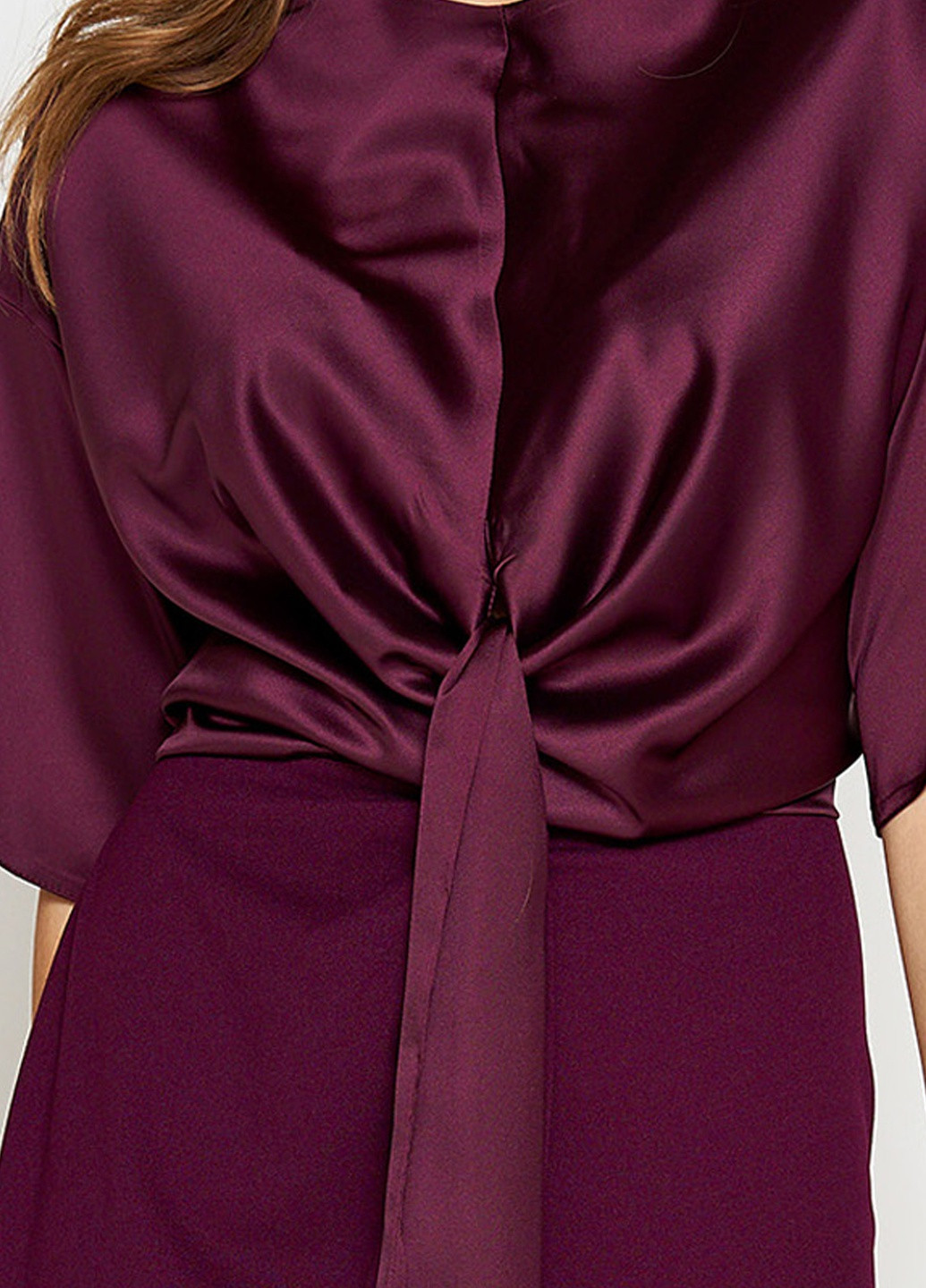 Бордовое повседневный платье в классическом стиле бордового цвета Jadone Fashion