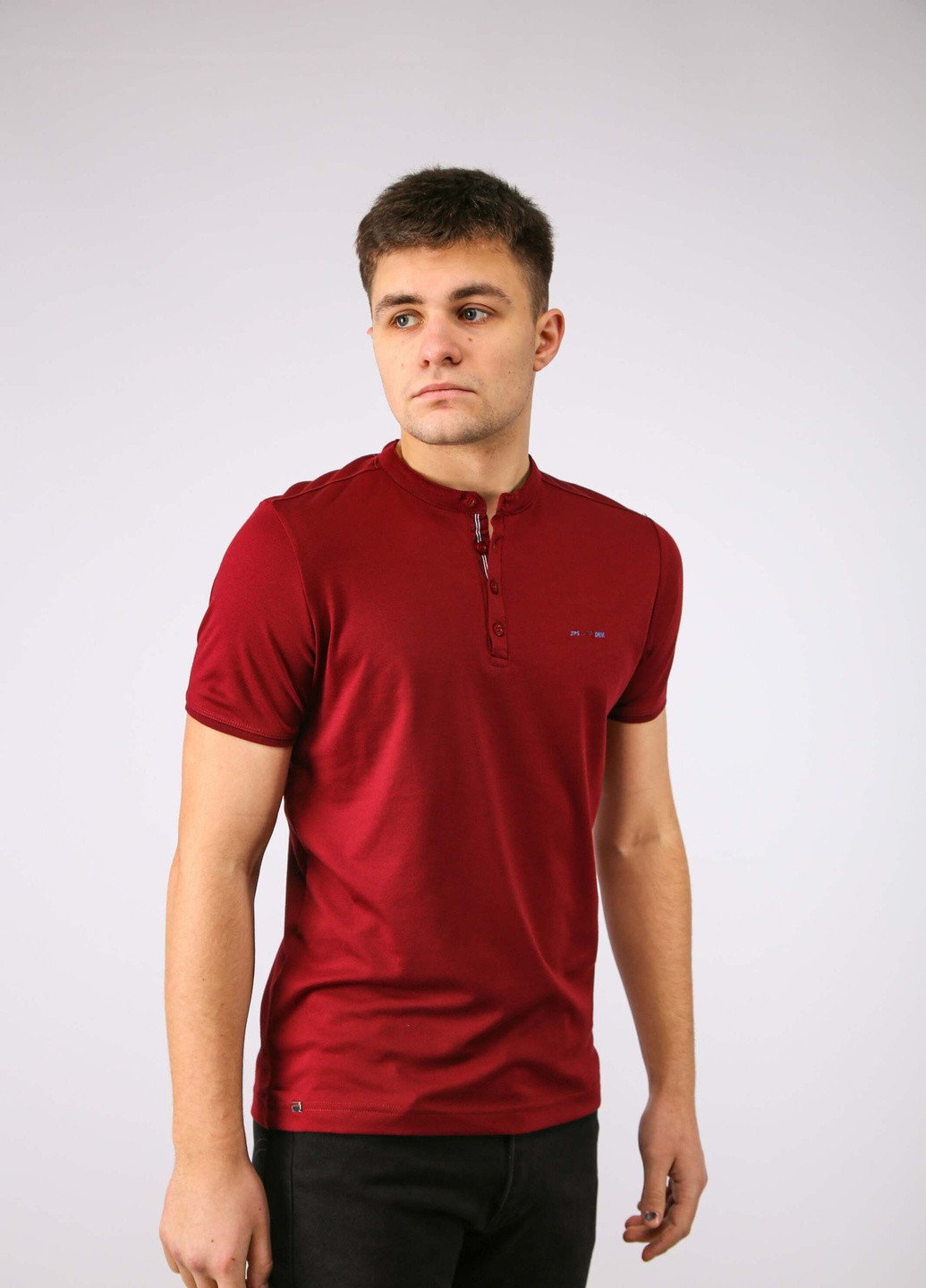 Бордовая футболка-футболка jp7153 2xl бордовый (2000903914846) для мужчин Jean Piere однотонная