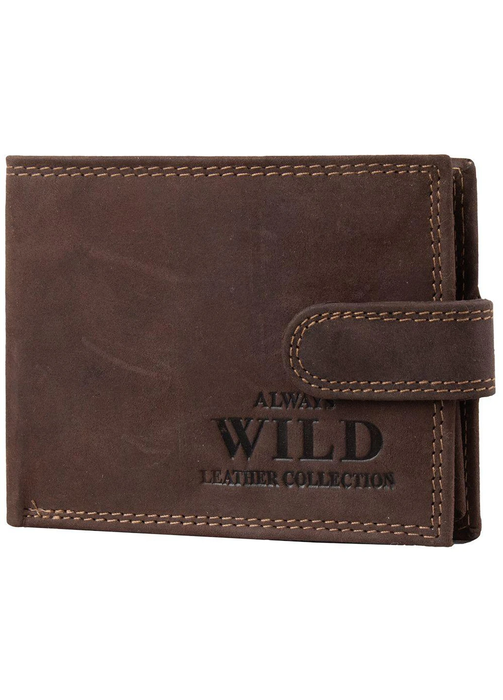 Чоловіче шкіряне портмоне 10,5х8,5х2 см Always Wild (232988447)