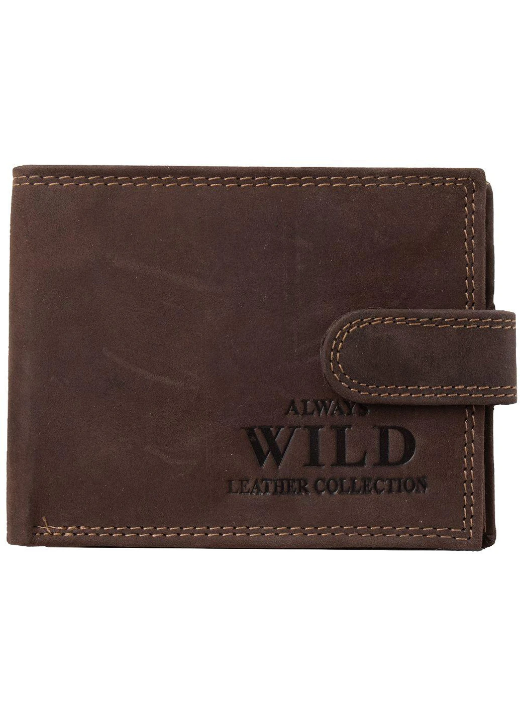 Чоловіче шкіряне портмоне 10,5х8,5х2 см Always Wild (232988447)