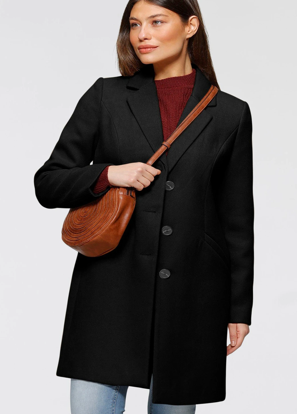 Чорне демісезонне Пальто Vero Moda