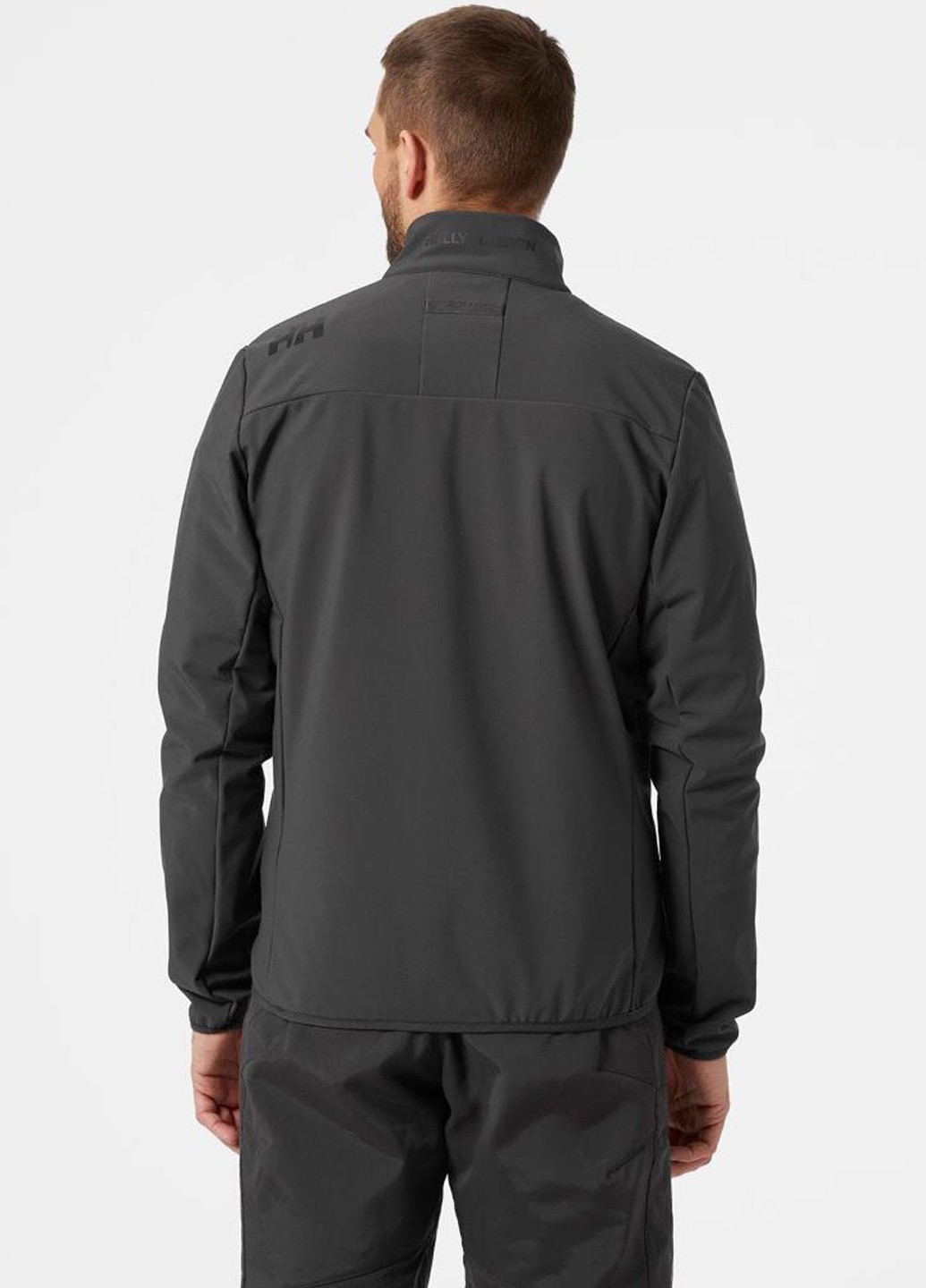 Черная демисезонная куртка 30223-980 Helly Hansen CREW SOFTSHELL JACKET 2.0