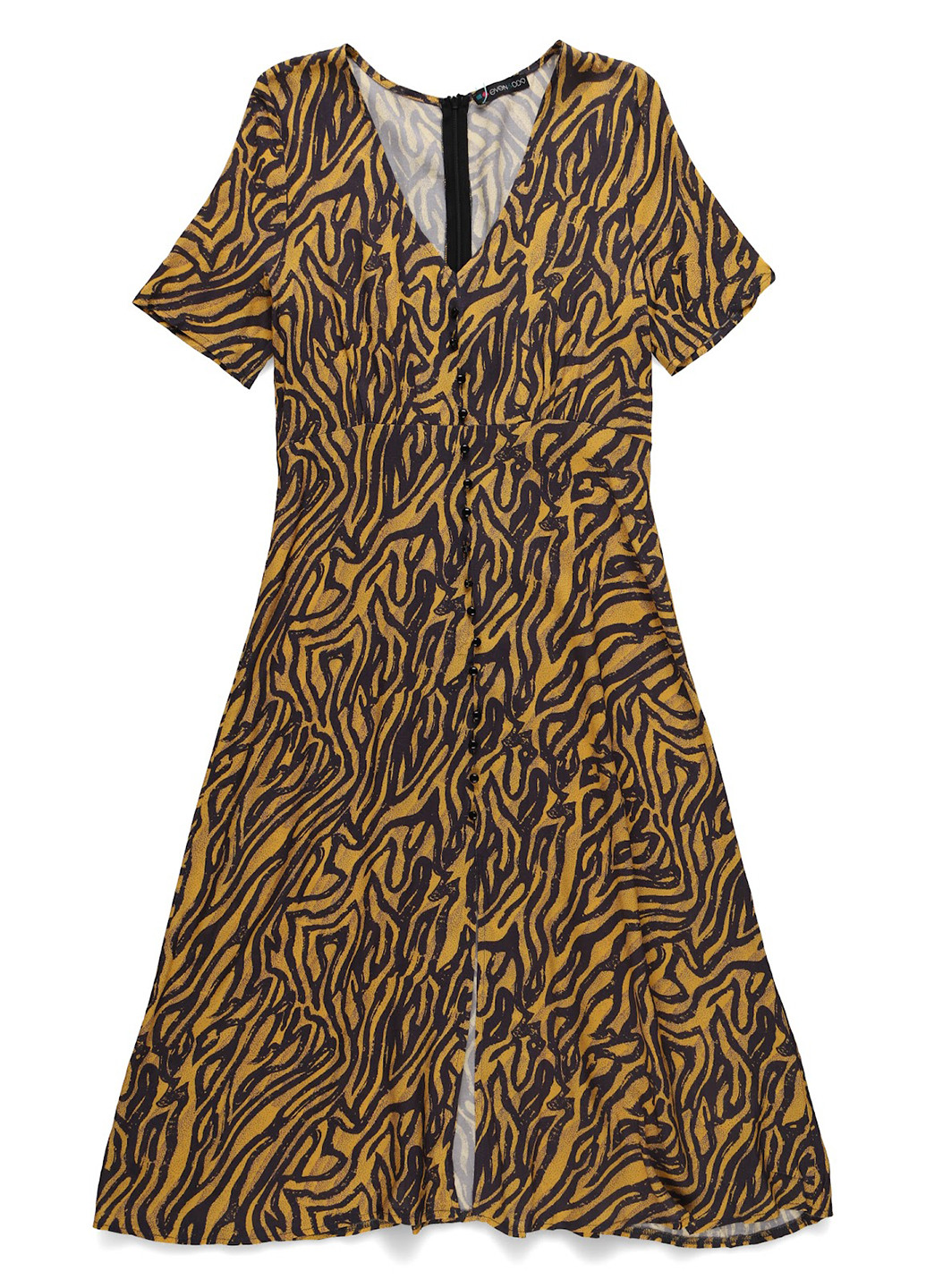 Комбінована кежуал сукня Even&Odd з тваринним принтом