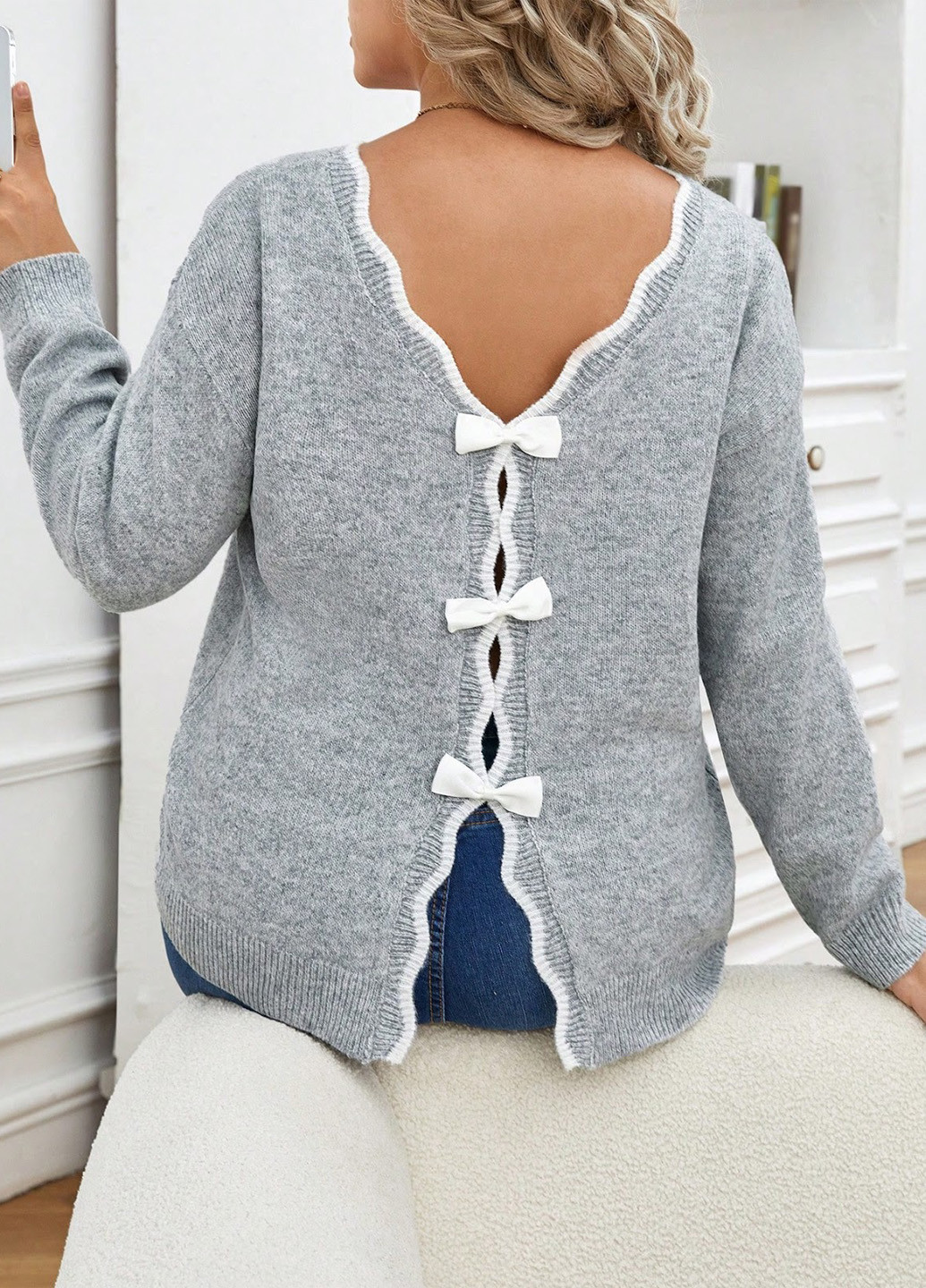 Сірий демісезонний джемпер джемпер SHEIN